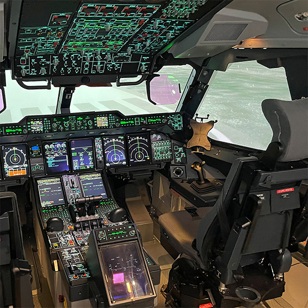 Cockpit simulator A400M in Melsbroek