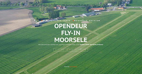 Homepage website Moorsele Fly-In